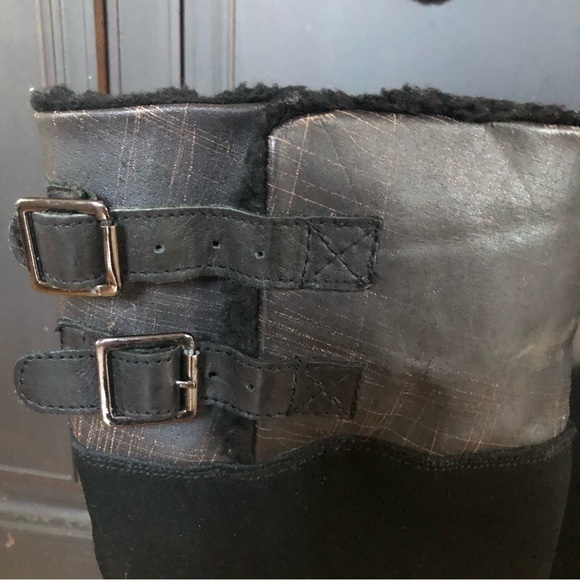 Panjar Black Leather Winter Riding Boots Size 9-9.5 - Picture 5 of 16